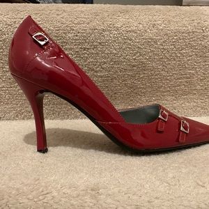 BCBGirls Brick Red patent leather High Heel, size 7.5, NWT